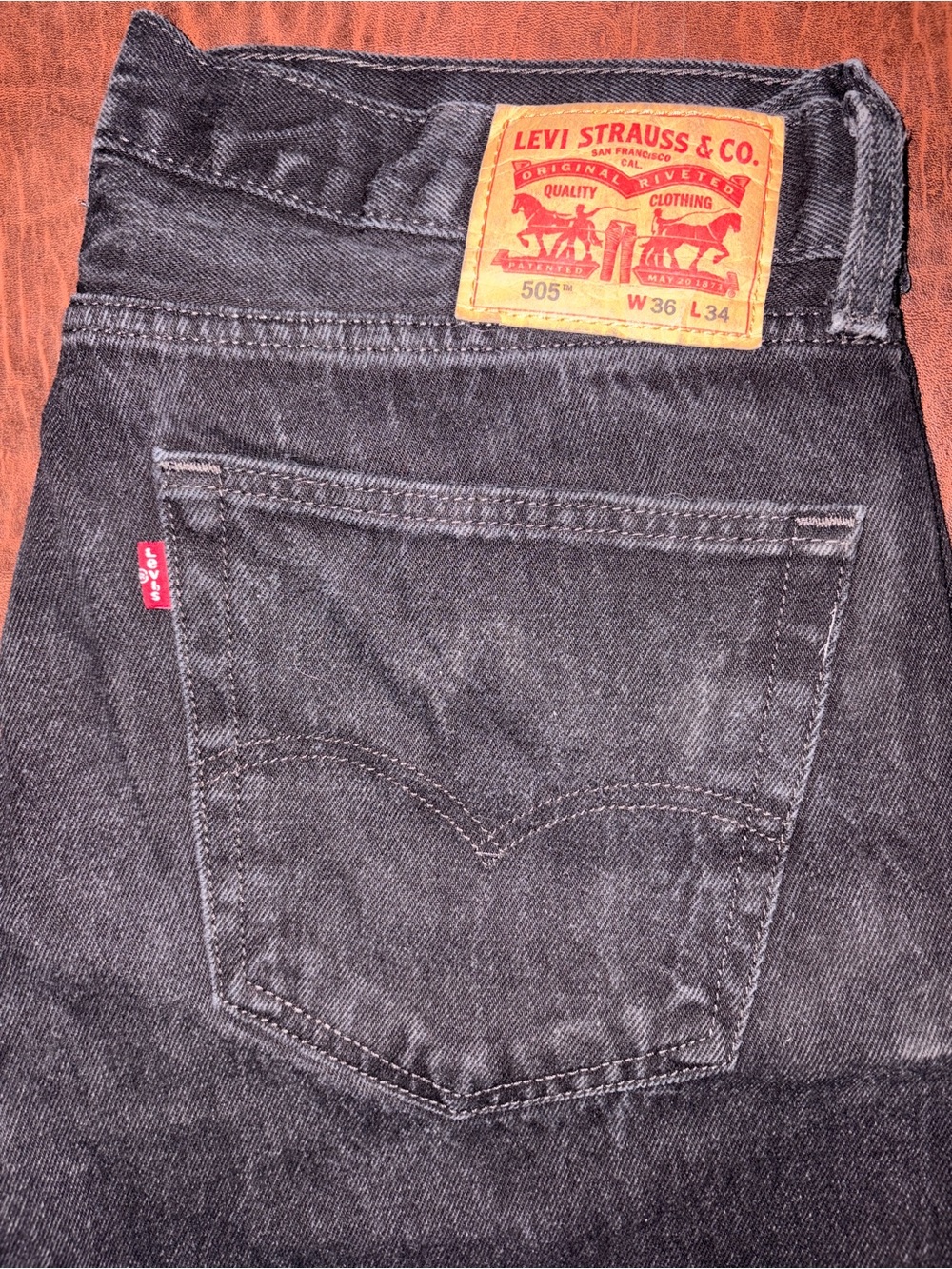 Levi's 505 Men's Straight Jeans in Black